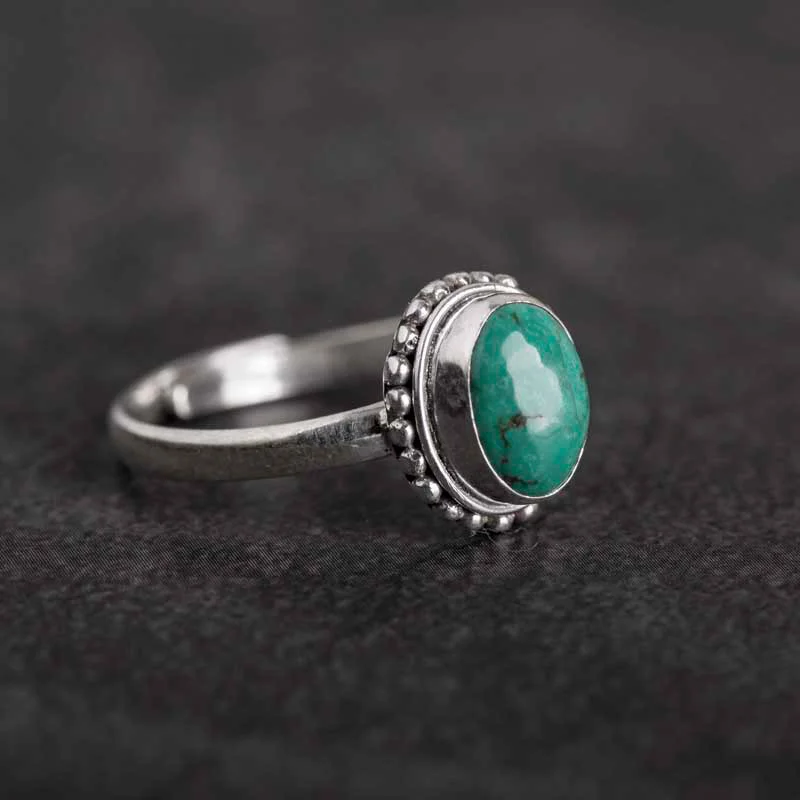 Turquoise Wisdom 925 Sterling SilverLove Ring