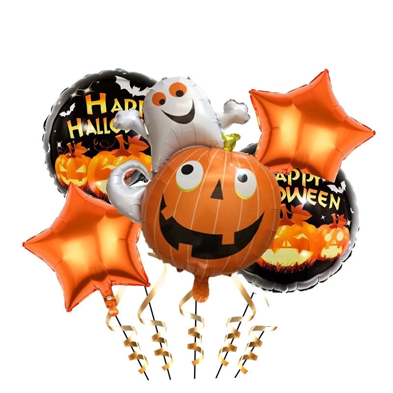 2 Pieces Halloween Geometric Aluminum Film Party Balloon