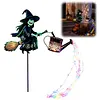 Halloween Witch Cauldron Garden Light for Lawn Porch Patio Walkway Entryway