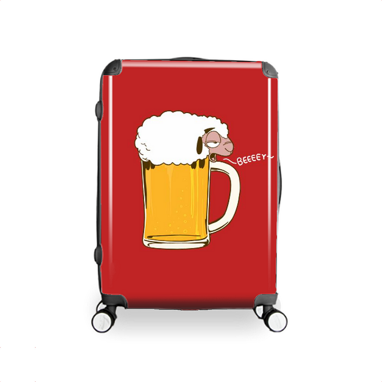 Sheep Foaming Beer, Beer Hardside Luggage