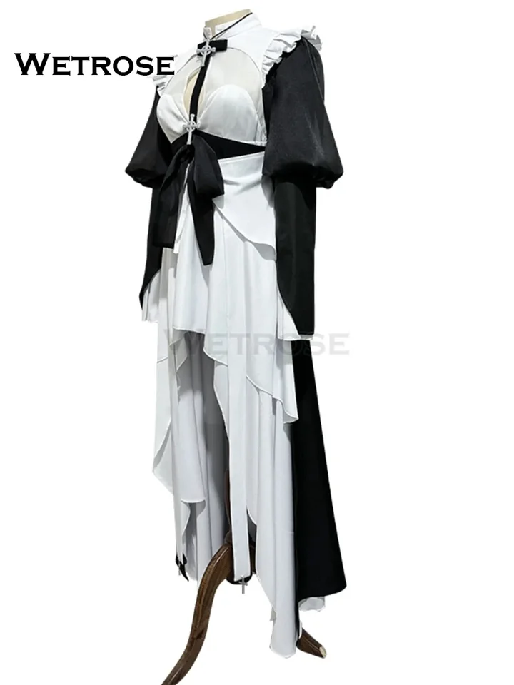 [Wetrose] In Stock Sexy Nun Cosplay Costume Sexy Lingrie Role-Playing Chowbie Authorized Battle Sister Angel Bride Wedding Dress Coswear Set Wig Halloween Cos OC