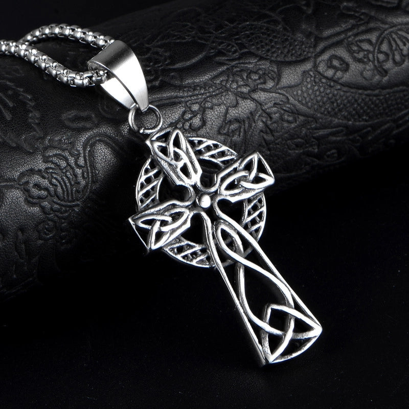 Titanium Steel Hip-Hop Streetwear Polishing Cross