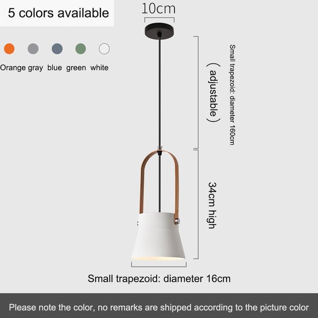 Nordic Chandelier Minimalist Lamps Modern Restaurant Living Room Bedroom Bar Home Lighting Single-head Pendant Colorful Decor