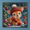 Diamond Painting -DIY Round Drill Christmas Reindeer(40x40cm)