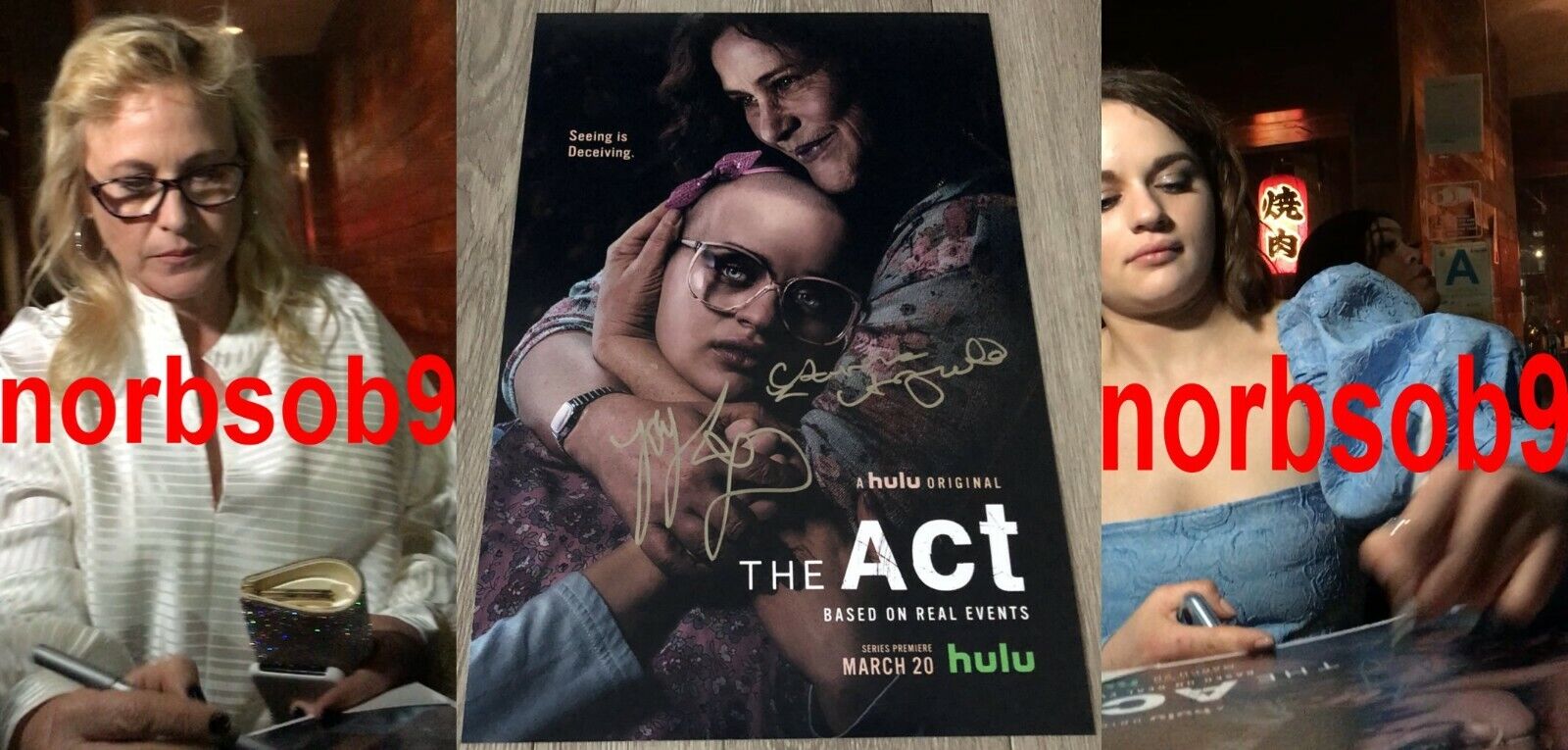 PATRICIA ARQUETTE & JOEY KING SIGNED AUTOGRAPH THE ACT 12x18 Photo Poster painting w/EXACT PROOF