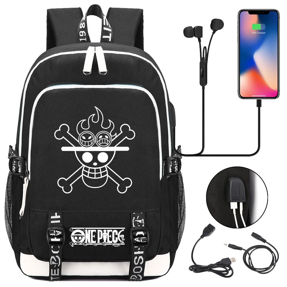 Buzzdaisy Premium One Piece Backpack with USB Charging Port and Laptop Protection - Multi-Pocket for Large Capacity Storage