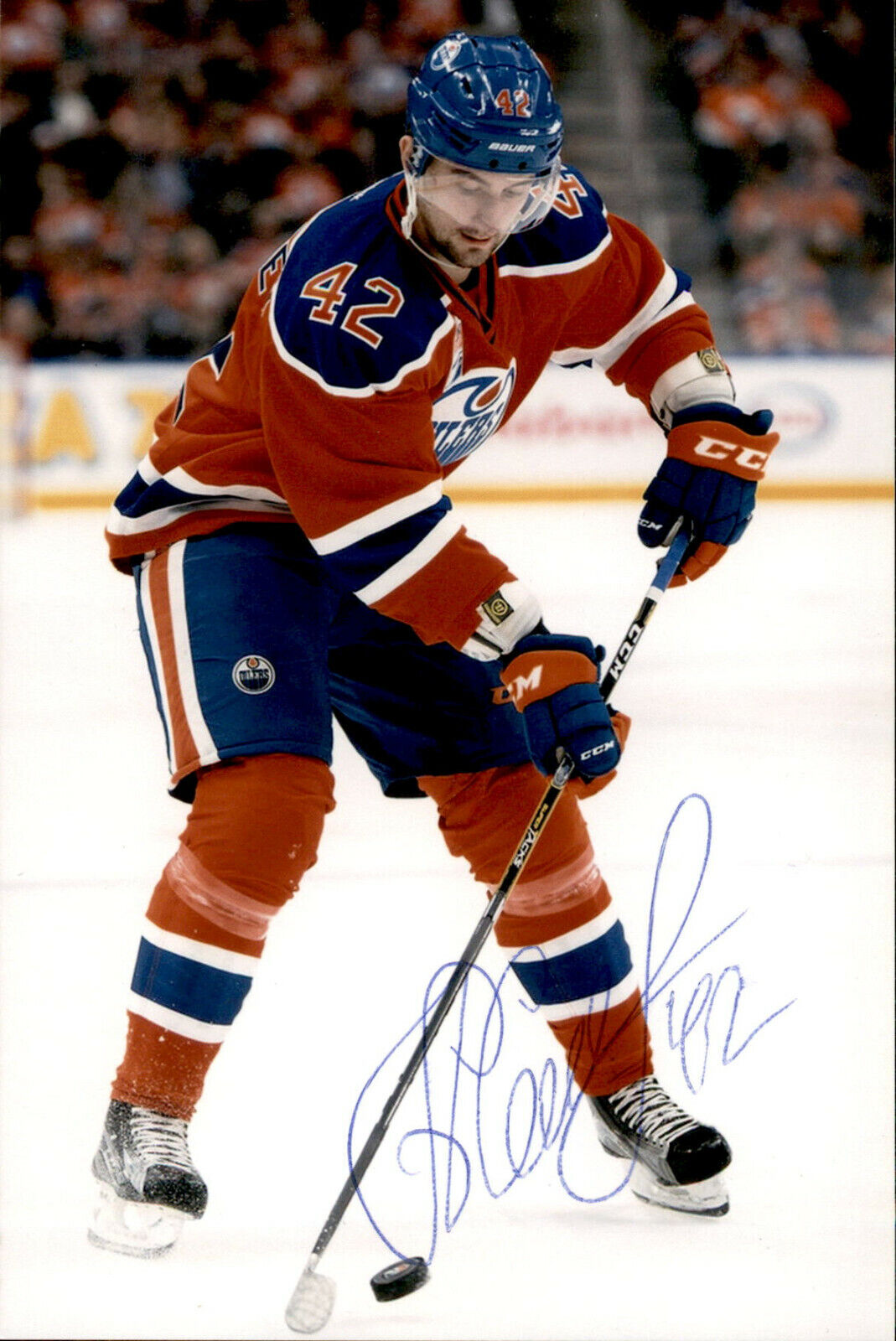 Anton Slepyshev SIGNED autographed 4x6 Photo Poster painting EDMONTON OILERS #5