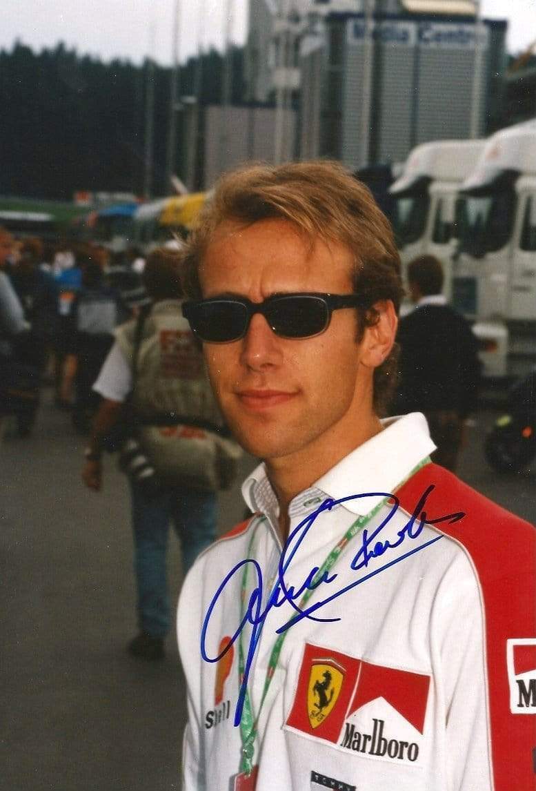 Luca Badoer ITALIAN RACING DRIVER autograph, In-Person signed Photo Poster painting