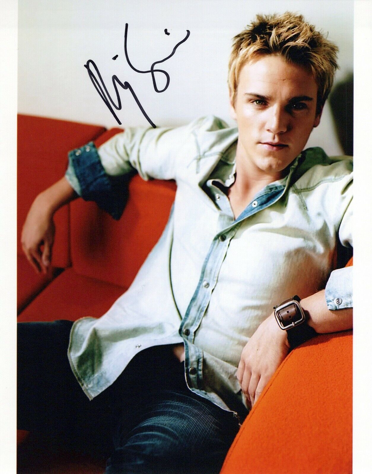 Riley Smith head shot autographed Photo Poster painting signed 8x10 #17