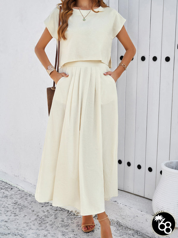 Classic and breezy Top and skirt | 168DEAL