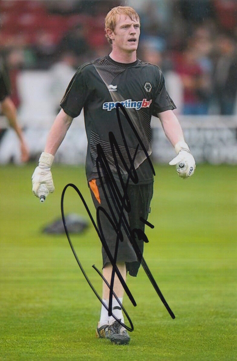 WOLVES HAND SIGNED AARON MCCAREY 6X4 Photo Poster painting 1.