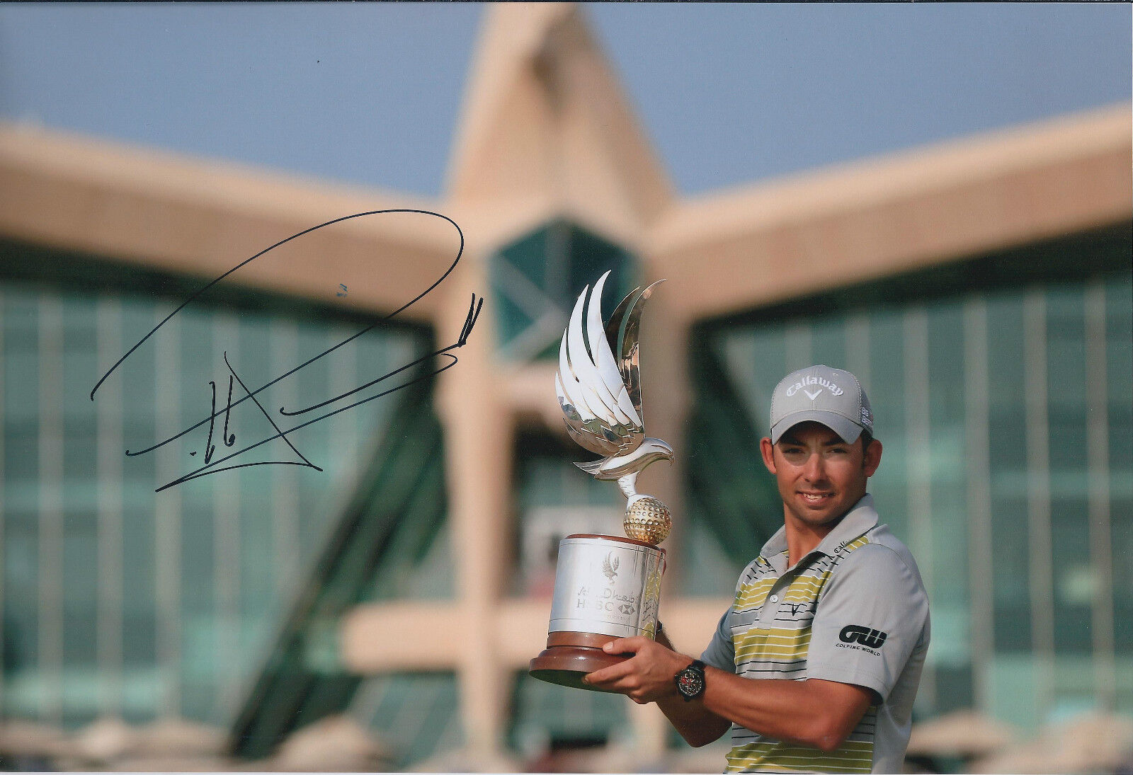 Pablo LARRAZABAL SIGNED Autograph Photo Poster painting AFTAL COA GOLF Abu Dhabi HSBC Winner