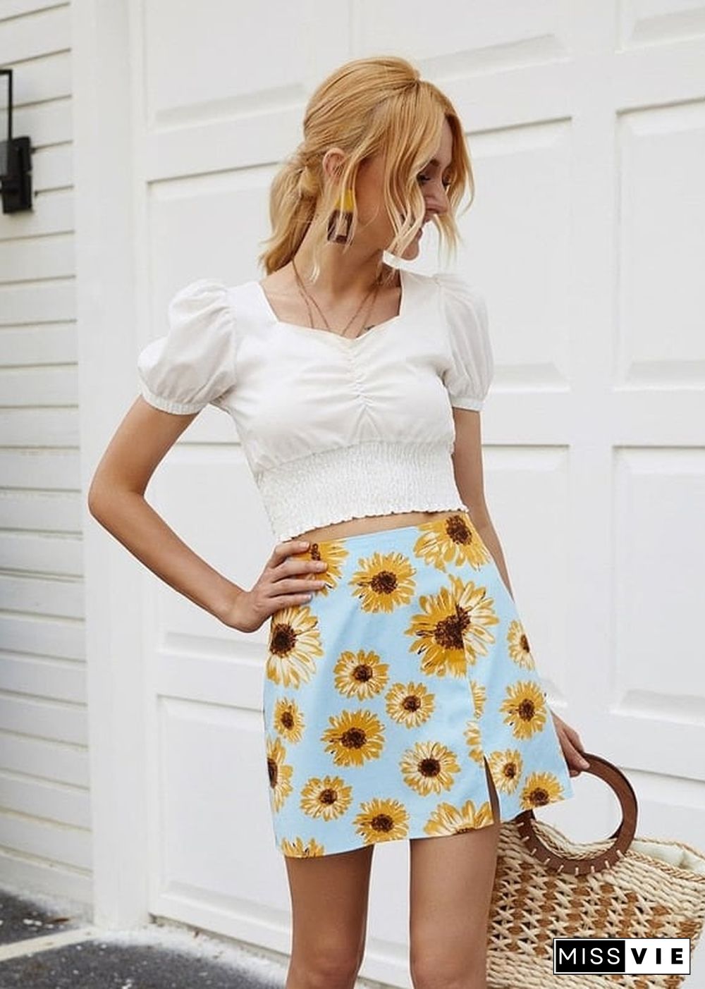 Boho Sexy Straight Skirt Anna