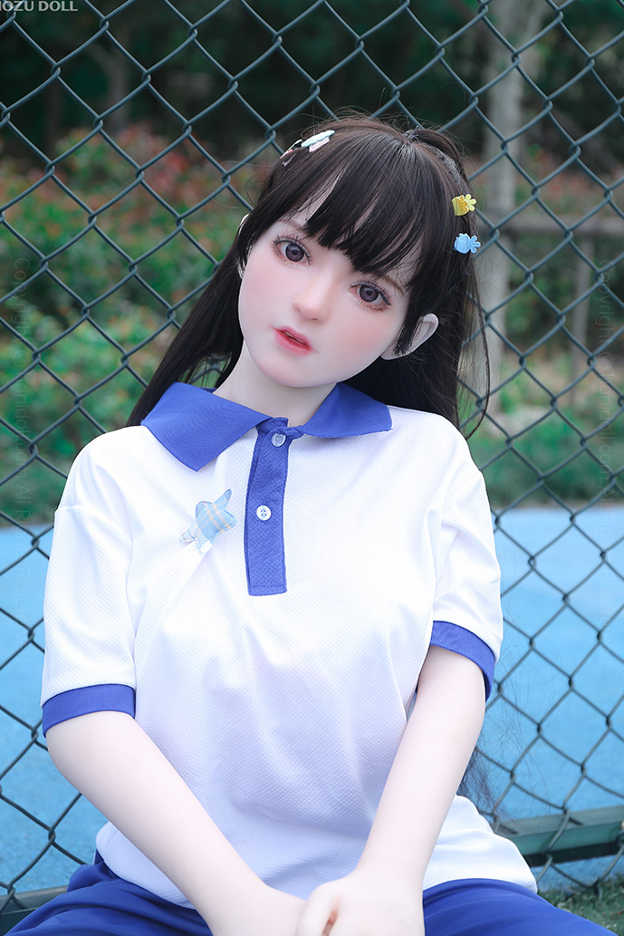 Mozudoll 145cm Realistic Blue Tee College Girl Doll H3996 Mozudoll HANIDOLL