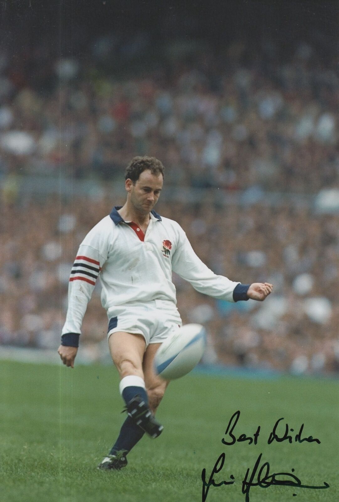 Simon Hodgkinson Hand Signed England Rugby 12x8 Photo Poster painting 1.