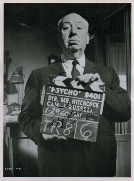 ALFRED HITCHCOCK Signed 'Psycho' Photo Poster paintinggraph Film Director / Actor - preprint