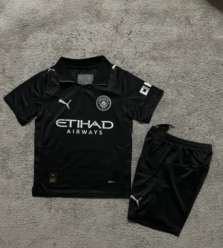 25-26 Manchester City away children's football jersey 1:1 Thai quality