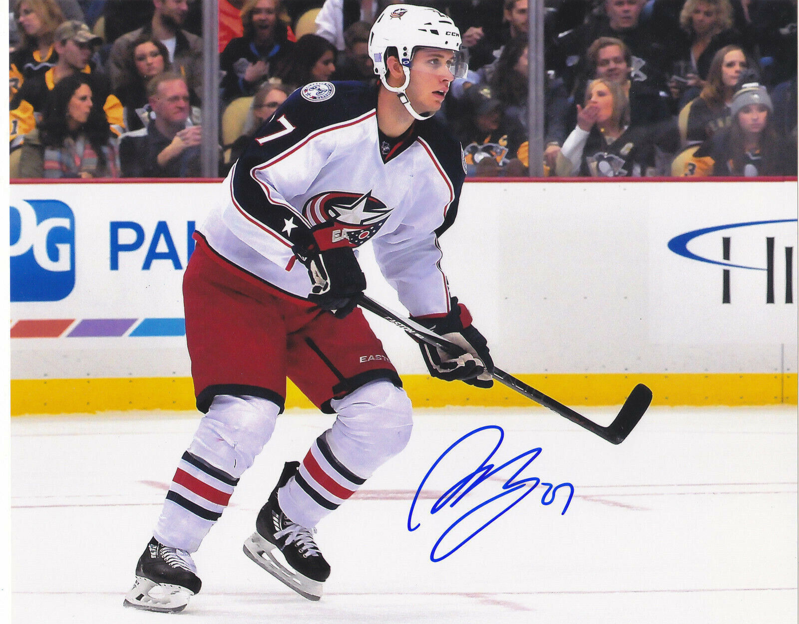 RYAN MURRAY SIGNED AUTOGRAPHED COLUMBUS BLUE JACKETS 8X10 Photo Poster painting EXACT PROOF