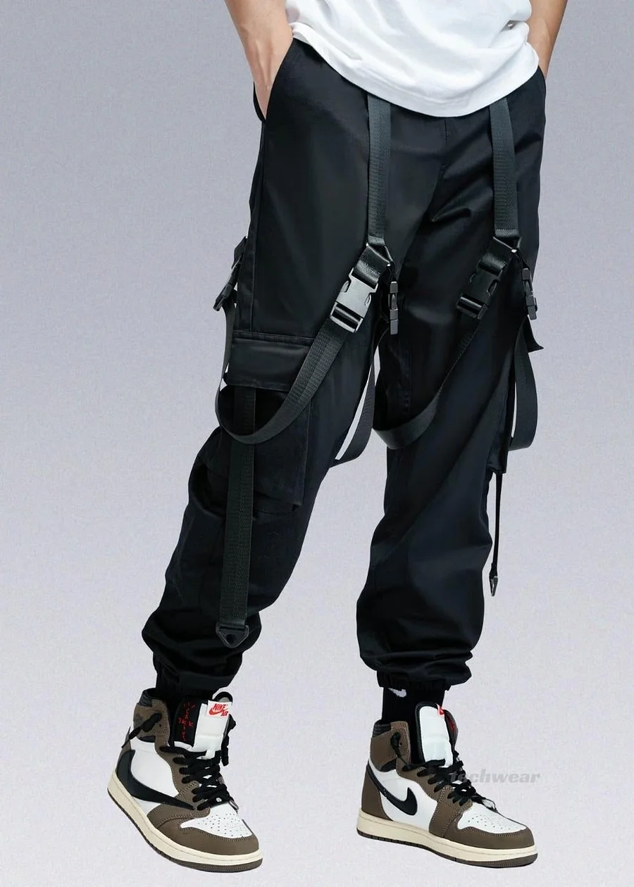 【oan】Cargo Buckle Pants Techwear Tactical Buckle Cargo Pants - Shop Techwear Pants - X
