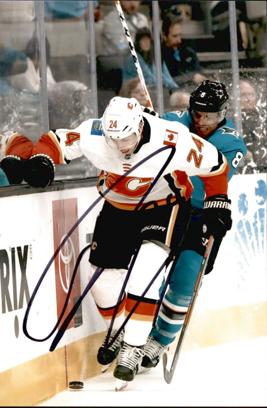 Travis Hamonic SIGNED autographed 4x6 Photo Poster painting CALGARY FLAMES #8