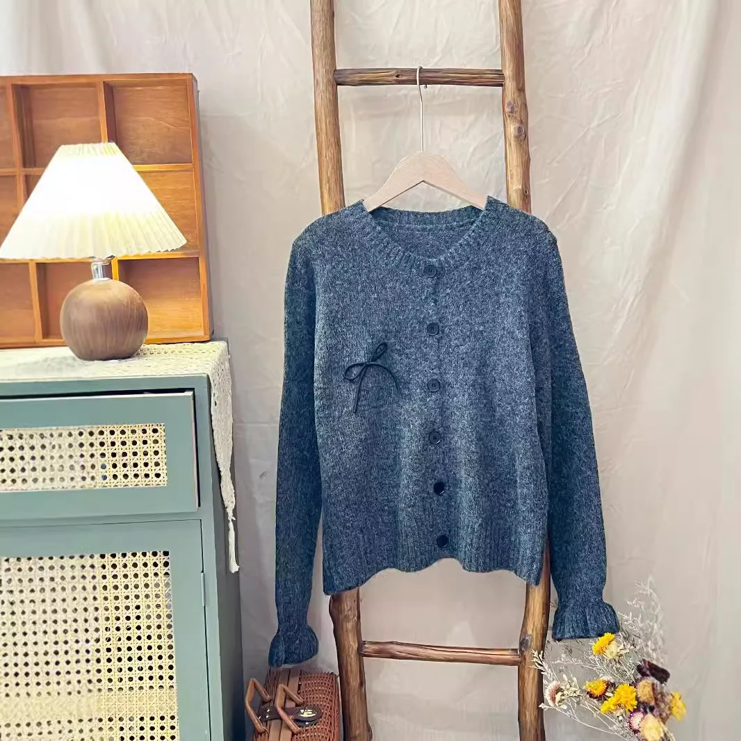 Chicfifth Sweater Women Winter Long Sleeve High Quality Autumn Vintage Top Knitted Cardigan