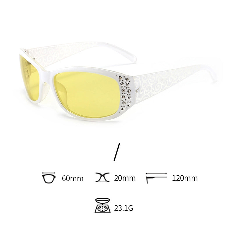 Elegant Streetwear Geometric Tac Oval Frame Full Frame Glasses