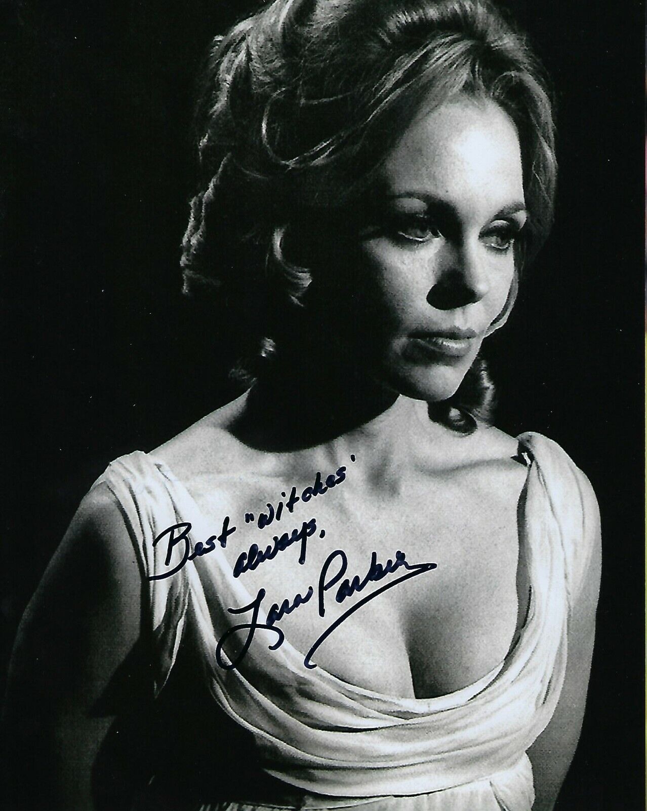 GFA Night of Dark Shadows * LARA PARKER * Signed 8x10 Photo Poster painting L3 COA