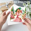 6pcs Diamond Painting My Dearest Mother Greeting Card with Envelope for Family Friends Holiday Gift Congratulations