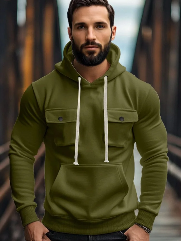 Everyday Comfort Fleece Cargo Hoodie QueenFunky