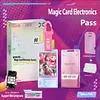 Magic card electronic passMonicard electronic bar chirp NFC Bluetooth animation video trendy pendant