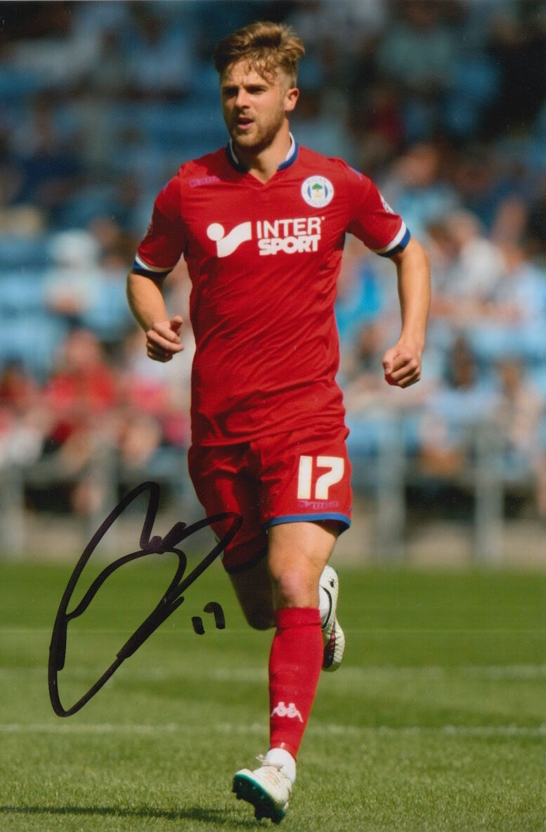 WIGAN ATHLETIC HAND SIGNED MICHAEL JACOBS 6X4 Photo Poster painting 1.