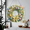 DIY Easter Wreath Diamond Painting Acrylic Hanging Pendant