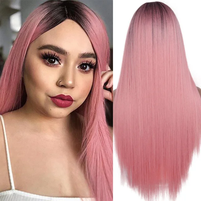 Jewtribute Hair®|Long Straight Wig Middle Part Cosplay Wig