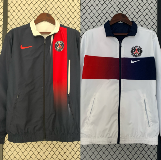 23/24 PSG Paris Saint Germain Double -sided windbreaker Football Shirt Thai Quality Set