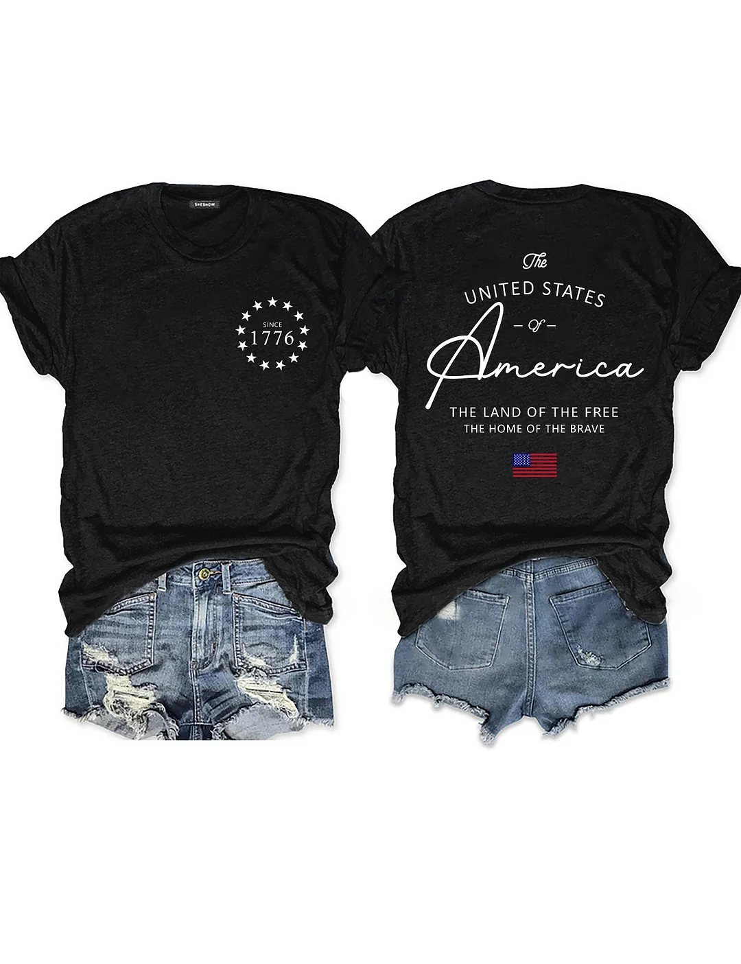 Land Of The Free 4th of July T-shirt