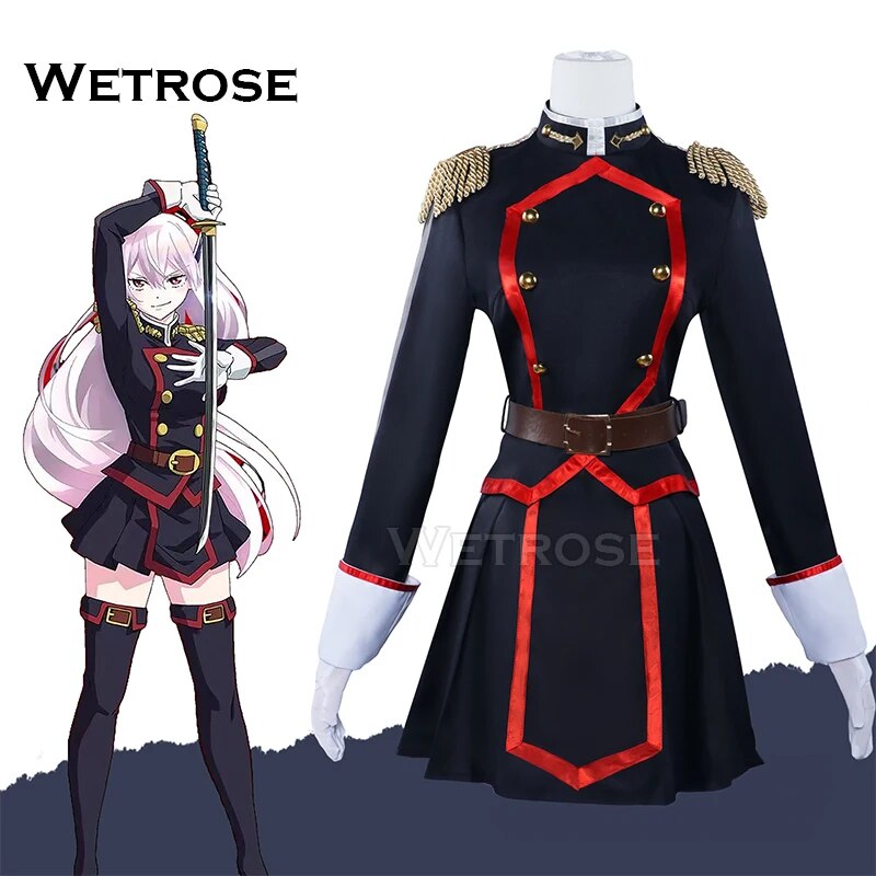 [Wetrose]  Kyouka Uzen Cosplay Costume Mato Seihei no Slave Anti-Demon Corps 7th Full Set Wig Halloween Xmas
