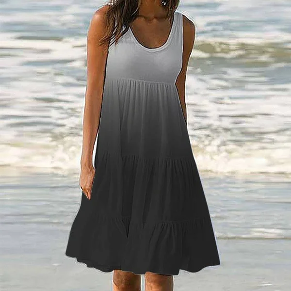 Gradient Sleeveless Dress