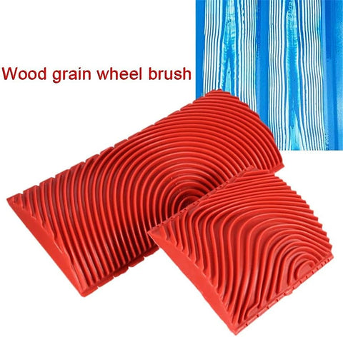 A photo showcasing the Wooden Rubber Simulation Grain in action Wooden Rubber Simulation Grain