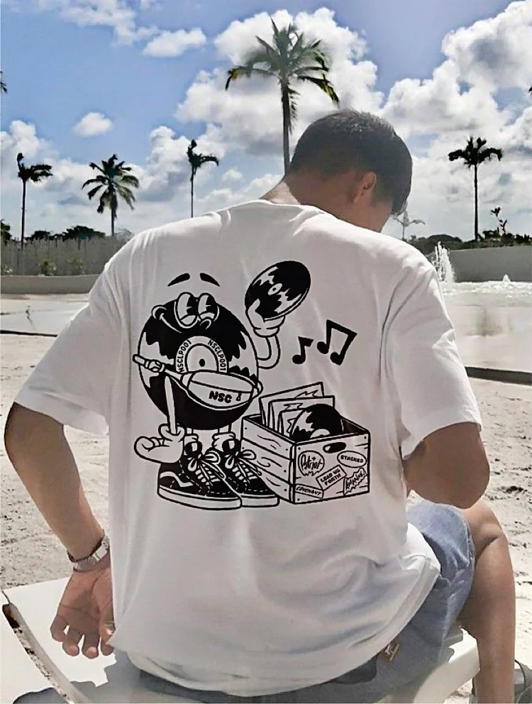 Record Print T-shirt
