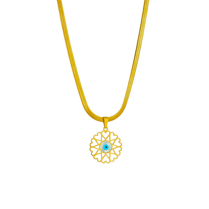 Cosmos Chain Geometric Titanium Steel Electroplating Necklaces