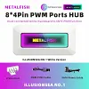METALFISH ARGB Fan HUB Splitter With 4Pin PWM For Computer Cooling SYNC CPU Radiator 5V 3Pin LED Light Strip Remote Controller