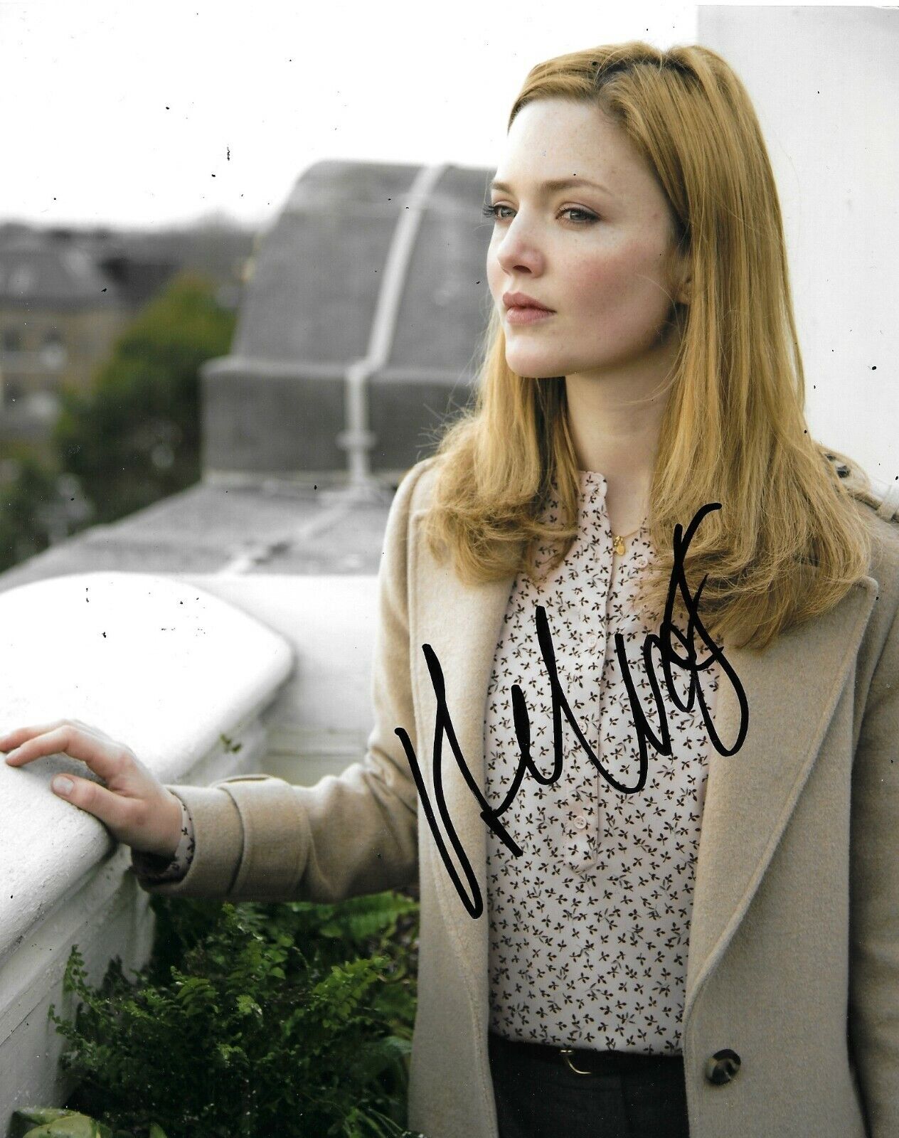 Holliday Grainger Signed Strike 10x8 Photo Poster painting AFTAL