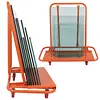 [US Local Warehouse] Heavy Duty Drywall Sheet Cart Panel Dolly Wooden Board Trolley Flatbed Handcart
