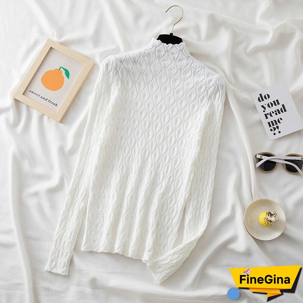 Aossviao Cashmere Turtleneck Women Sweaters Autumn Winter Warm Pullover Slim Tops Knitted Sweater Jumper Soft Pull Female