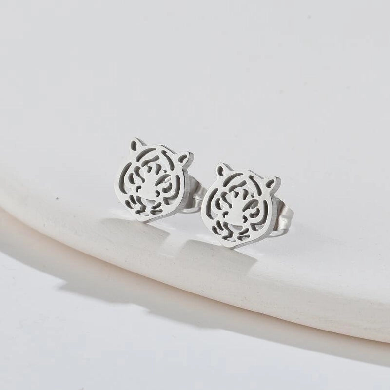 Minimalist Animal Plating 304 Stainless Steel No Inlaid 18K Gold Plated Ear Studs2