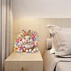 (US Only)2D Flat Print Easter Rabbit DIY Table Top Diamond Painting Ornament Kits