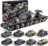 1165-piece set of WWII army tank toys compatible with Lego, create a large KV-VI military model or 8 sets of WWII tanks