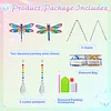 2pcs Dragonfly Diamond Painting Double-sided Crystal Window Suncatcher Craft Set Birthday Gifts Home Garden Decor Hanging Kit