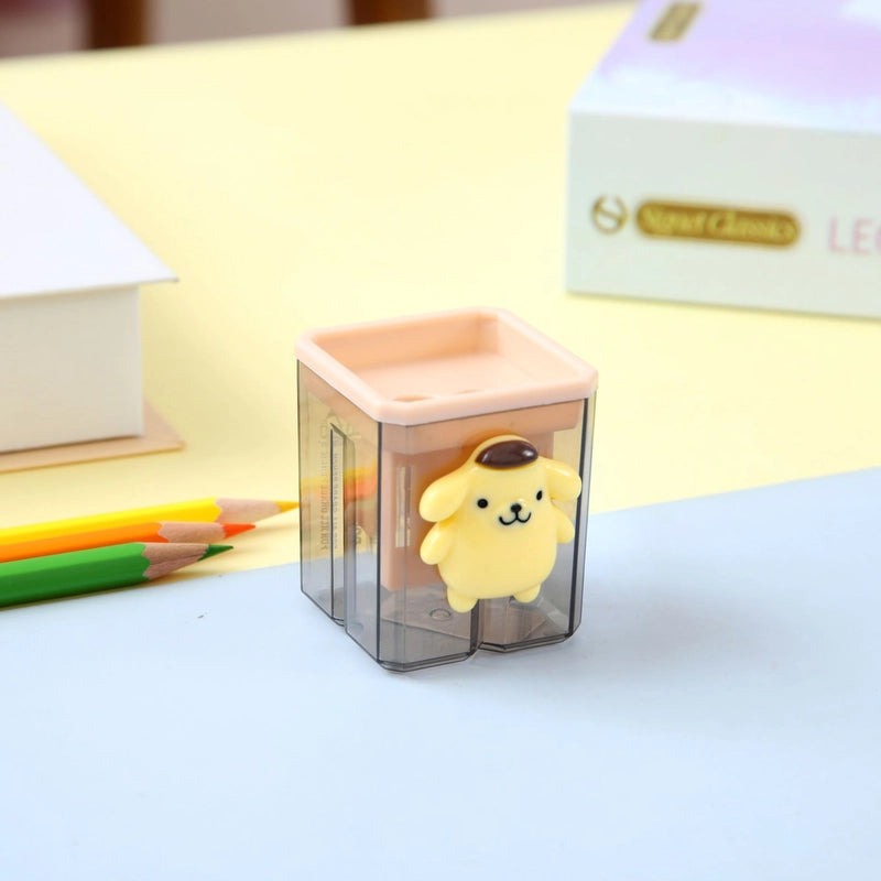 Double Hole Pencil Sharpener/children’s Cute Cartoon Pencil Sharpener Primary School Students Creative Stationery Multifunctional Pencil Sharpener