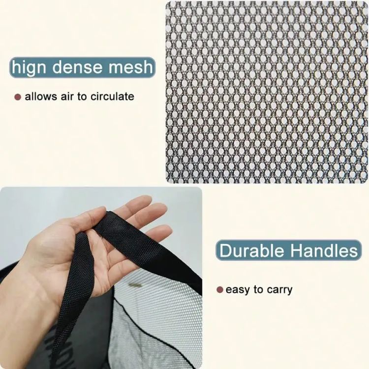 Likron Watches Premium Space-Saving Pop-Up Laundry Hamper Collapsible Breathable Mesh Organizer for Elegant Home Storage